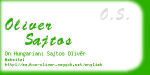 oliver sajtos business card